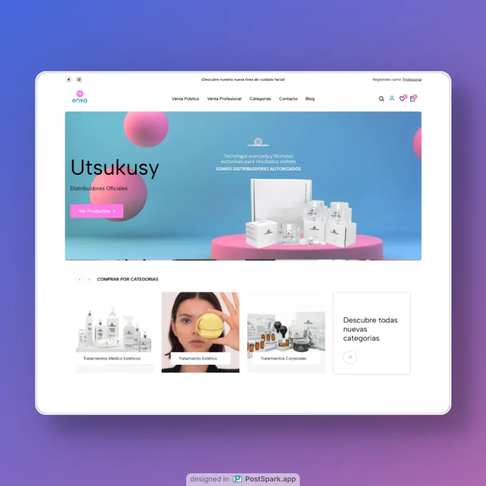 ENKA Cosmetics Website