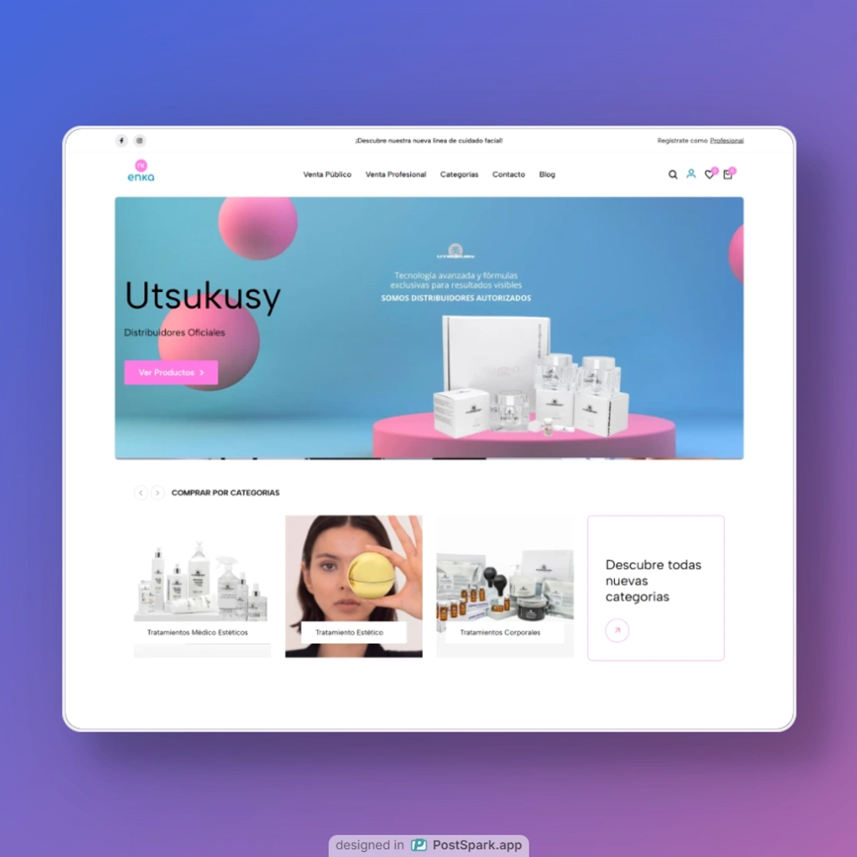 ENKA Cosmetics Website
