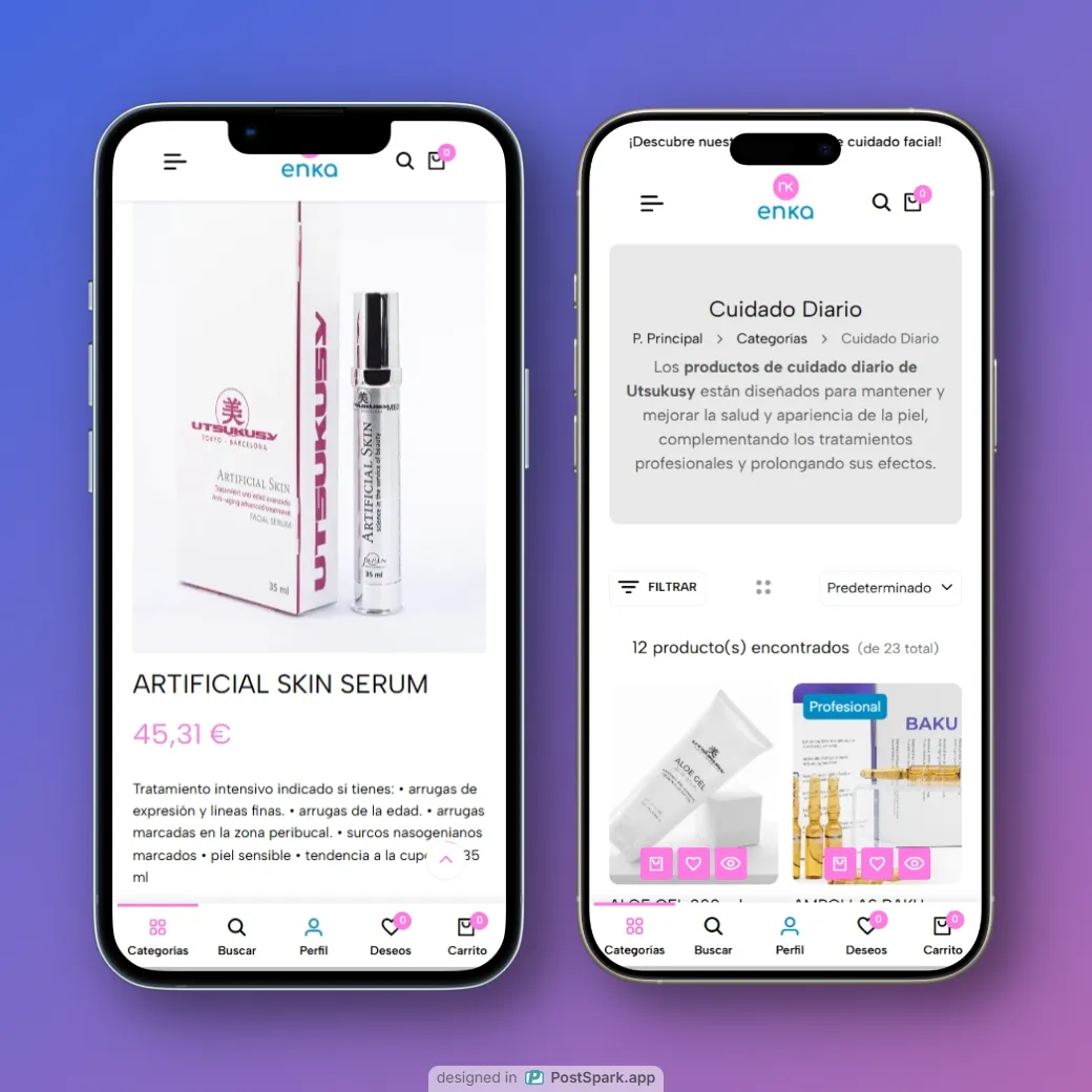 ENKA Cosmetics Website